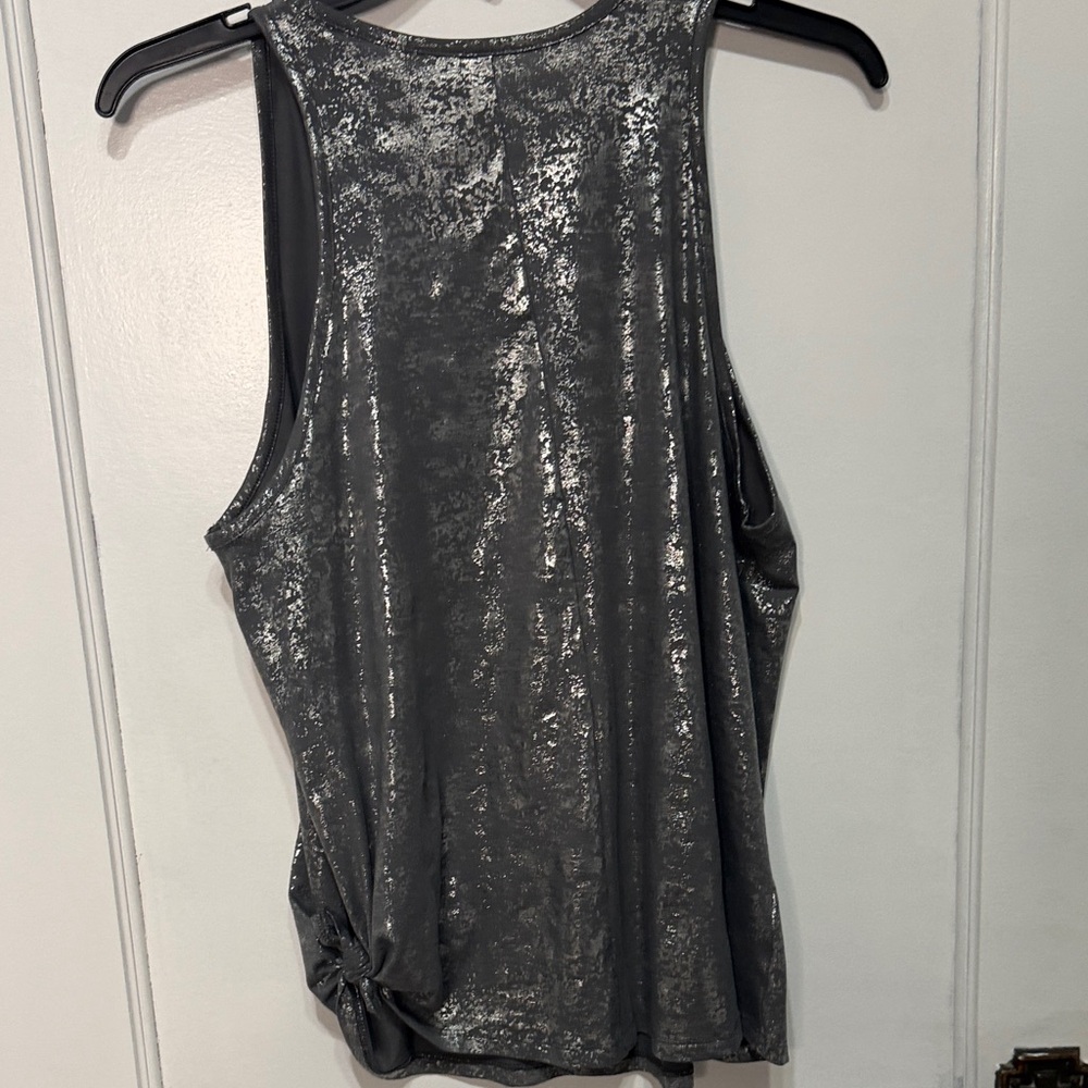 All in Motion Metallic Gray Tank Top - Picture 3 of 5